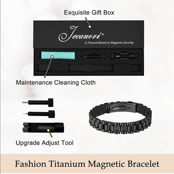 Mens Titanium Magnetic Therapy Bracelet (Brand New) - Picture 4 of 4